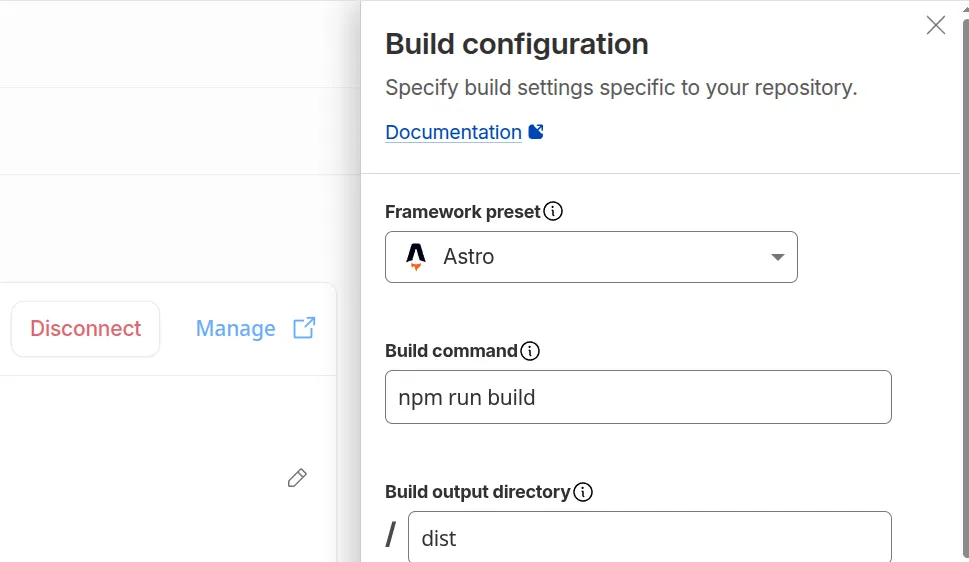 Cloudflare build settings